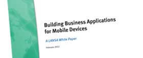White Paper: Building Business Applications for Mobile Devices